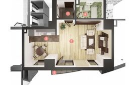 Apartament 1 camere, 48 mp, semifinisat, imobil nou - Manastur