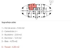 Apartament cu 2 camere, 51 mp, semifinisat, imobil nou - Manastur