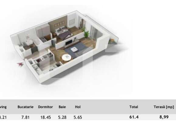 Apartament de vânzare 2 camere Central - 192684AV | BLITZ Cluj-Napoca | Poza1