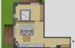 Apartament de lux, 58 mp utili si 52 mp gradina, zona semicentrala