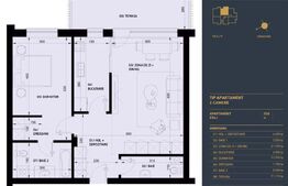 Apartament cu 2 camere si 2 bai, Smart Home, 60 mp - Complex Rezidential Nou