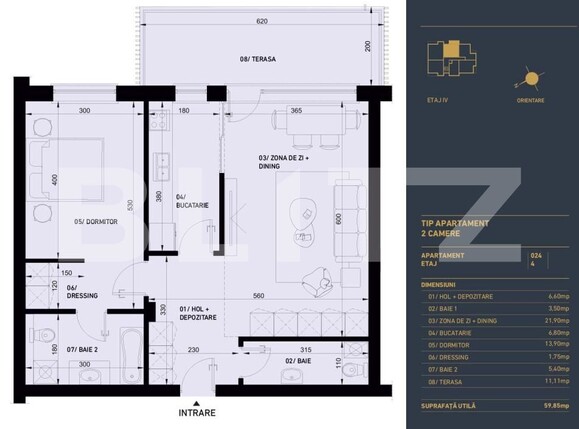 Apartament de vânzare 2 camere Racadau - 192758AV | BLITZ Brașov | Poza2