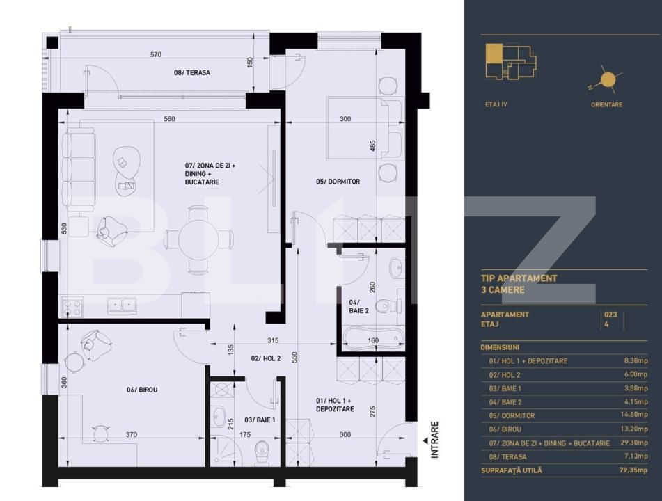 Apartament de vânzare 3 camere Racadau - 192759AV | BLITZ Brașov | Poza2