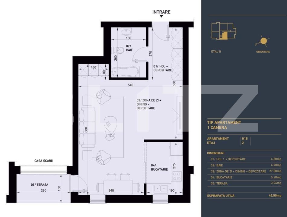 Garsonieră de vânzare Racadau - 192763AV | BLITZ Brașov | Poza2
