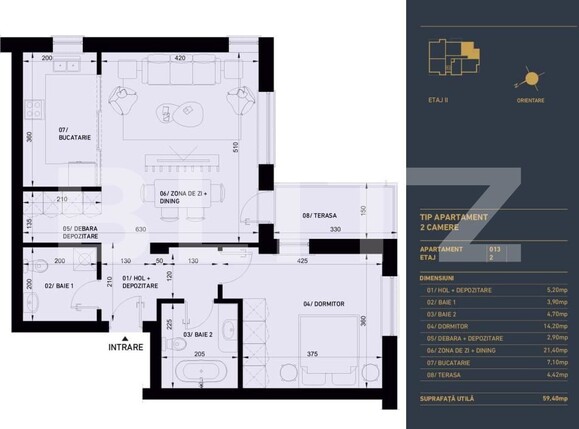 Apartament de vânzare 2 camere Racadau - 192765AV | BLITZ Brașov | Poza2