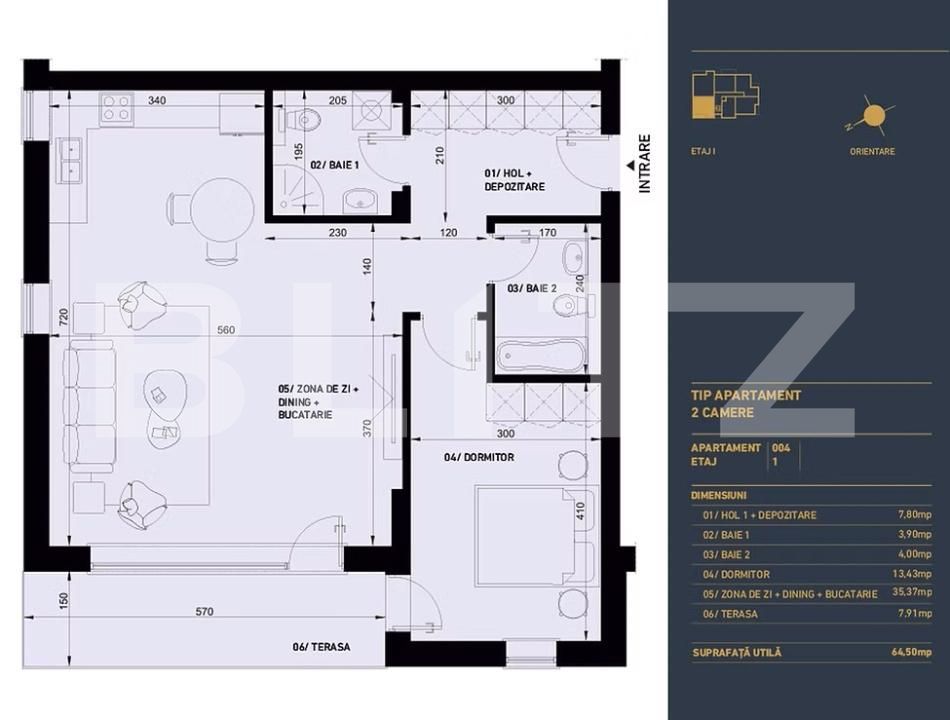 Apartament de vânzare 2 camere Racadau - 192767AV | BLITZ Brașov | Poza2