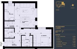 Apartament cu 2 camere, 2 bai si gradina, 65.5 mp - Complex Rezidential Nou