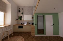 Apartament 1 camera, 27 mp, la casa, Ultracentral