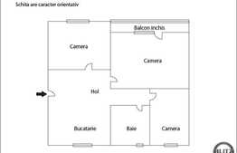 Vanzare 3 camere, decomandate, 75 mp ,cu  loc de parcare si boxa la subsol