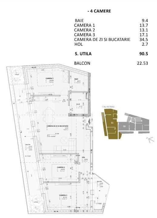 Apartament de vânzare 4 camere Central - 193000AV | BLITZ Cluj-Napoca | Poza2