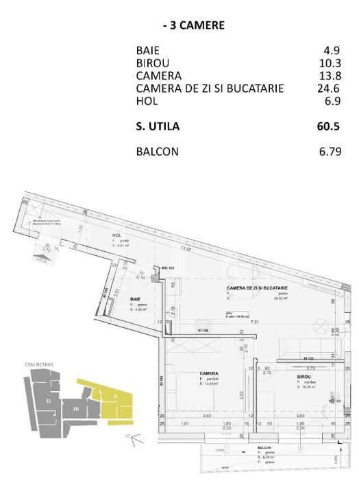 Apartament de vânzare 3 camere Central - 193001AV | BLITZ Cluj-Napoca | Poza2