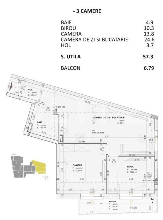 Apartament de vânzare 3 camere Central - 193004AV | BLITZ Cluj-Napoca | Poza3