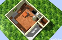 Cabană din lemn masiv, 100 mp utili, teren 3000 mp, Someșu Rece