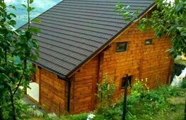 Cabană din lemn masiv, 100 mp utili, teren 3000 mp, Someșu Rece