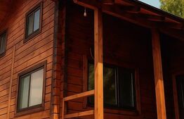 Cabană din lemn masiv, 100 mp utili, teren 3000 mp, Someșu Rece