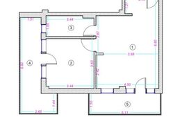Apartament 2 camere, 46 mp, 2 terase, zona Donath