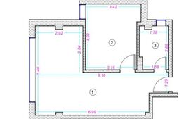 Apartament 2 camere, 44 mp, finisat, zona Donath