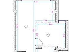 Apartament 2 camere, 45 mp, zona Donath