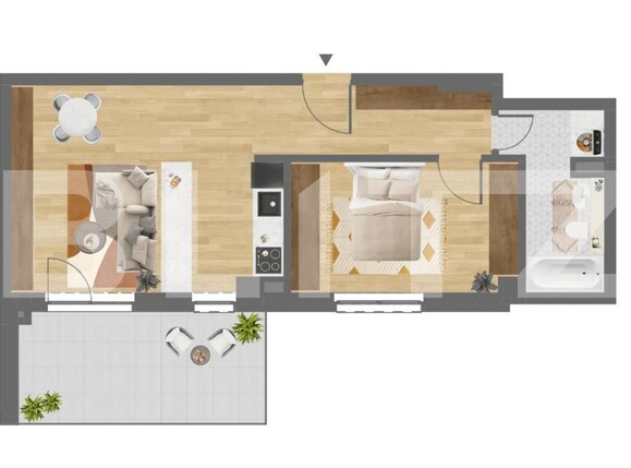 Apartament de vânzare 2 camere Dambul Rotund - 193397AV | BLITZ Cluj-Napoca | Poza1