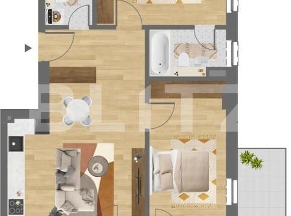 Apartament de vânzare 3 camere Dambul Rotund - 193925AV | BLITZ Cluj-Napoca | Poza1