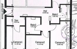 Apartament 5 camere, 100 mp, parter, pivniță 100 mp, zona Calvaria Mănăștur