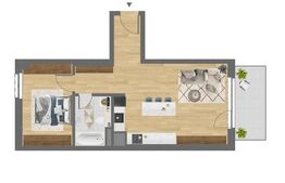 COMISION 0 / Apartament 2 camere semifinisat / Bloc Nou / Citius Residence