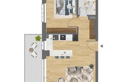 Apartament 2 camere / Semifinisat / Citius Rezidence / COMISION 0