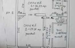 De vanzare apartament cu 2 camere decomandate, 63 mp utili