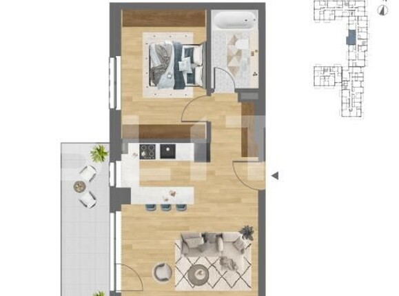 Apartament de vânzare 2 camere Dambul Rotund - 194038AV | BLITZ Cluj-Napoca | Poza2