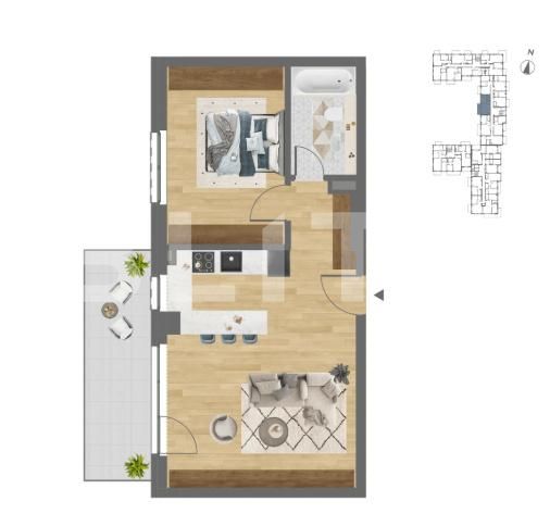 Apartament de vânzare 2 camere Dambul Rotund - 194038AV | BLITZ Cluj-Napoca | Poza2