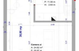 Apartament cu 1 camera, 39 mp, bucatarie separata, parter inalt, Urusagului