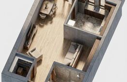 Apartament cu 1 camera, 39 mp, bucatarie separata, parter inalt, Urusagului
