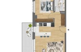 Comision 0 ! 2 camere, 54 mp, nZEB, Semifinisat, Dambul Rotund