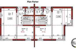 Duplex cu 5 camere, 155 mp, teren de 250 mp, semifinisat, zona linistita!
