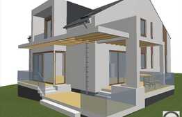 Casa individuala cu 5 camere, 236 mp, 500 mp teren, semifinisata, zona linistita