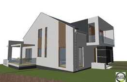 Casa individuala cu 5 camere, 236 mp, 500 mp teren, semifinisata, zona linistita