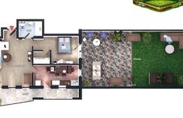 Apartament 2 camere cu terasă, parcare subterana, CF, boxa, Zona Vivo 