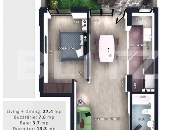Apartament de vânzare 2 camere Floreşti - 194838AV | BLITZ Cluj-Napoca | Poza1