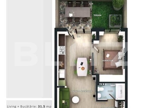 Apartament de vânzare 2 camere Floreşti - 194840AV | BLITZ Cluj-Napoca | Poza1