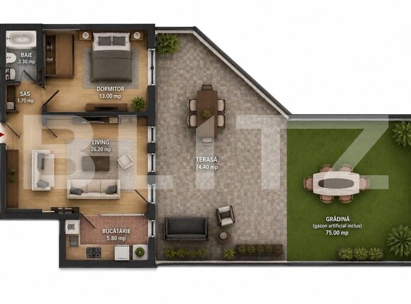 Apartament de vânzare 2 camere Floreşti - 194868AV | BLITZ Cluj-Napoca | Poza1