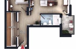 Apartament 2 camere, 2 balcoane, CF parcare subterana, boxa, Zona Vivo 