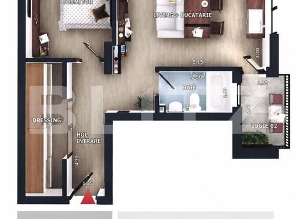 Apartament de vânzare 2 camere Floreşti - 194874AV | BLITZ Cluj-Napoca | Poza1