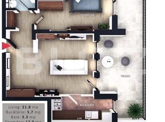 Apartament de vânzare 2 camere Floreşti - 194875AV | BLITZ Cluj-Napoca | Poza2