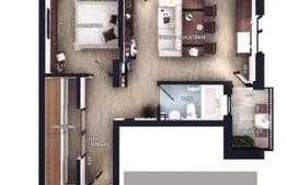 Apartament 2 camere, 2 balcoane, CF parcare subterana, boxa, Zona Vivo 