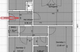 Apartament 3 camere, 65 mp, decomandat, 2 bai, zona Primăverii, Manastur