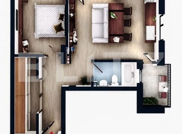 Apartament de vânzare 2 camere Floreşti - 195468AV | BLITZ Cluj-Napoca | Poza1
