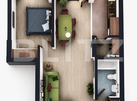 Apartament de vânzare 2 camere Floreşti - 195473AV | BLITZ Cluj-Napoca | Poza1