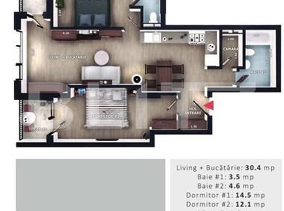 Apartament de vânzare 3 camere Floreşti - 195475AV | BLITZ Cluj-Napoca | Poza1