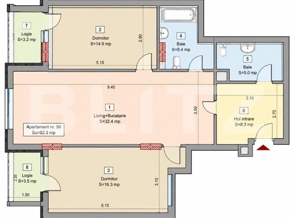 Apartament de vânzare 3 camere Floreşti - 195476AV | BLITZ Cluj-Napoca | Poza2