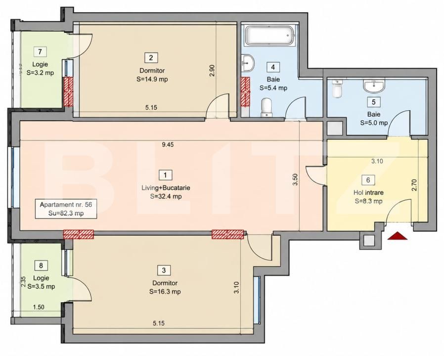 Apartament de vânzare 3 camere Floreşti - 195476AV | BLITZ Cluj-Napoca | Poza2